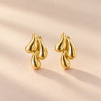 Trio Drop Stud Earrings