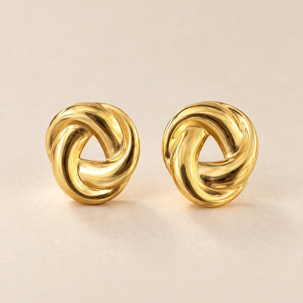 Infinity Knot Stud Earrings