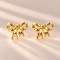 Ribbon Bow Stud Earrings