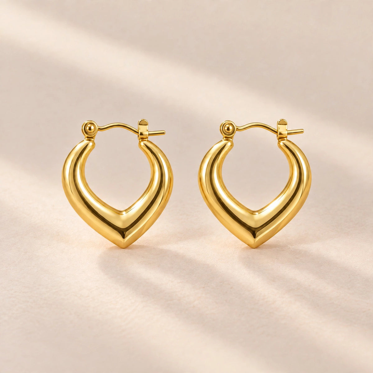 Sweetheart Hoop Earrings